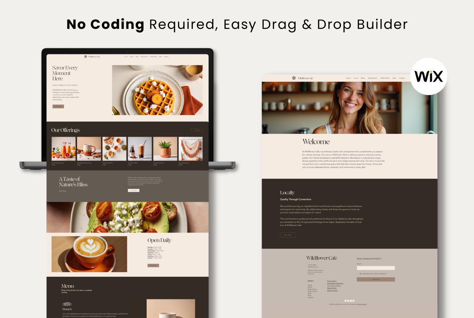 Wix Cafe, Restaurant & Takeaway Website Template — image 8