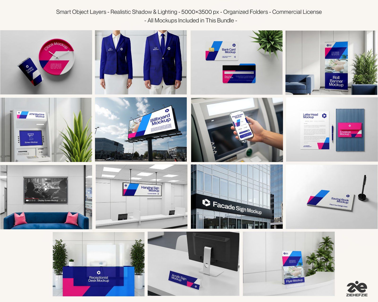 15 Premium Branding Corporate Identity PSD Mockups for Banking & Financial Institutions — image 2