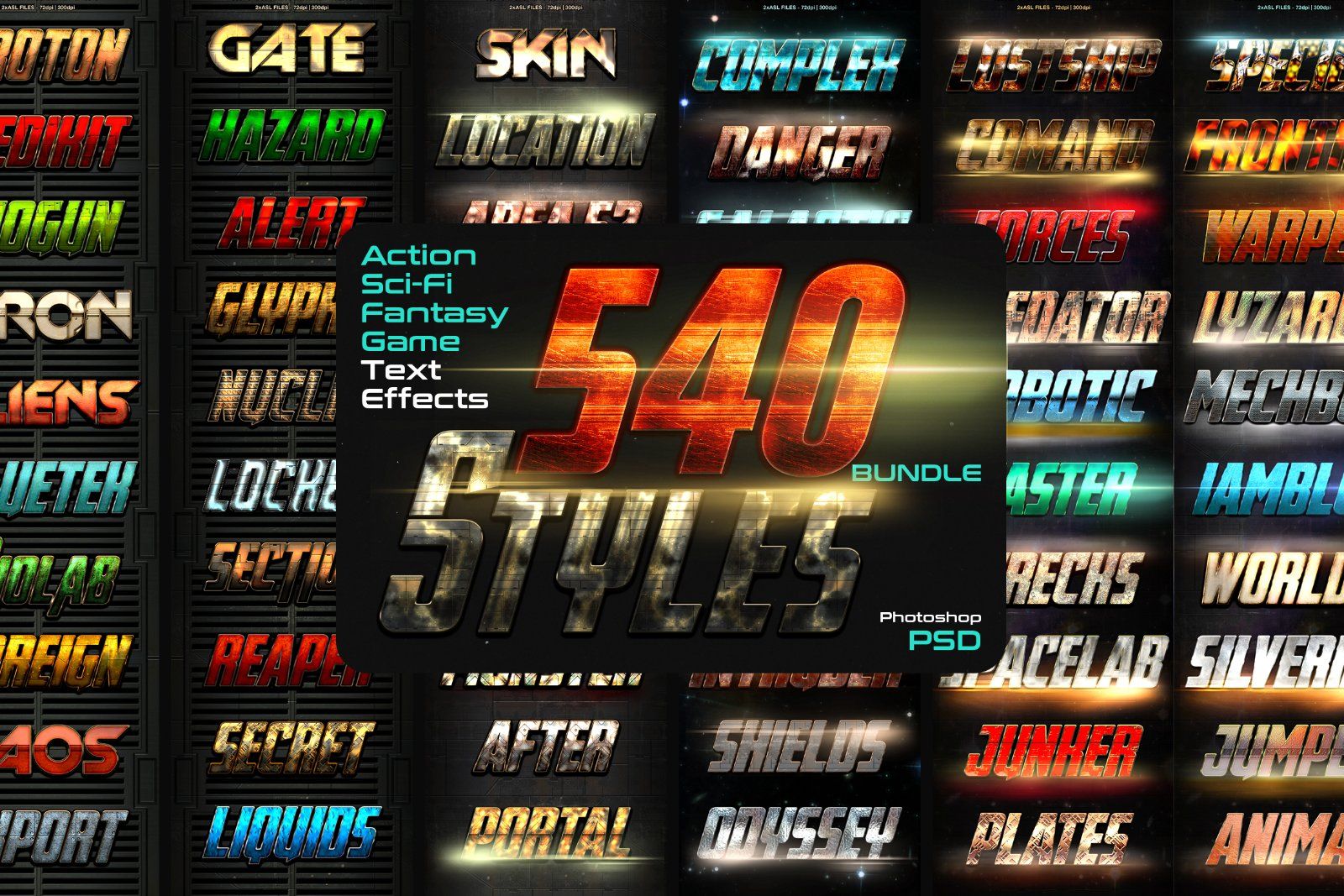 Action Sci-Fi Fantasy Text Effects Bundle — image 1