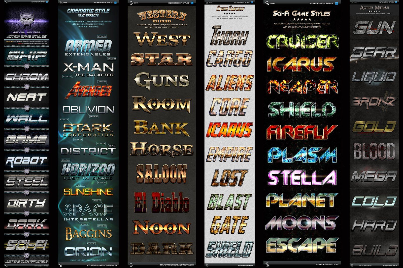 Action Sci-Fi Fantasy Text Effects Bundle — image 5