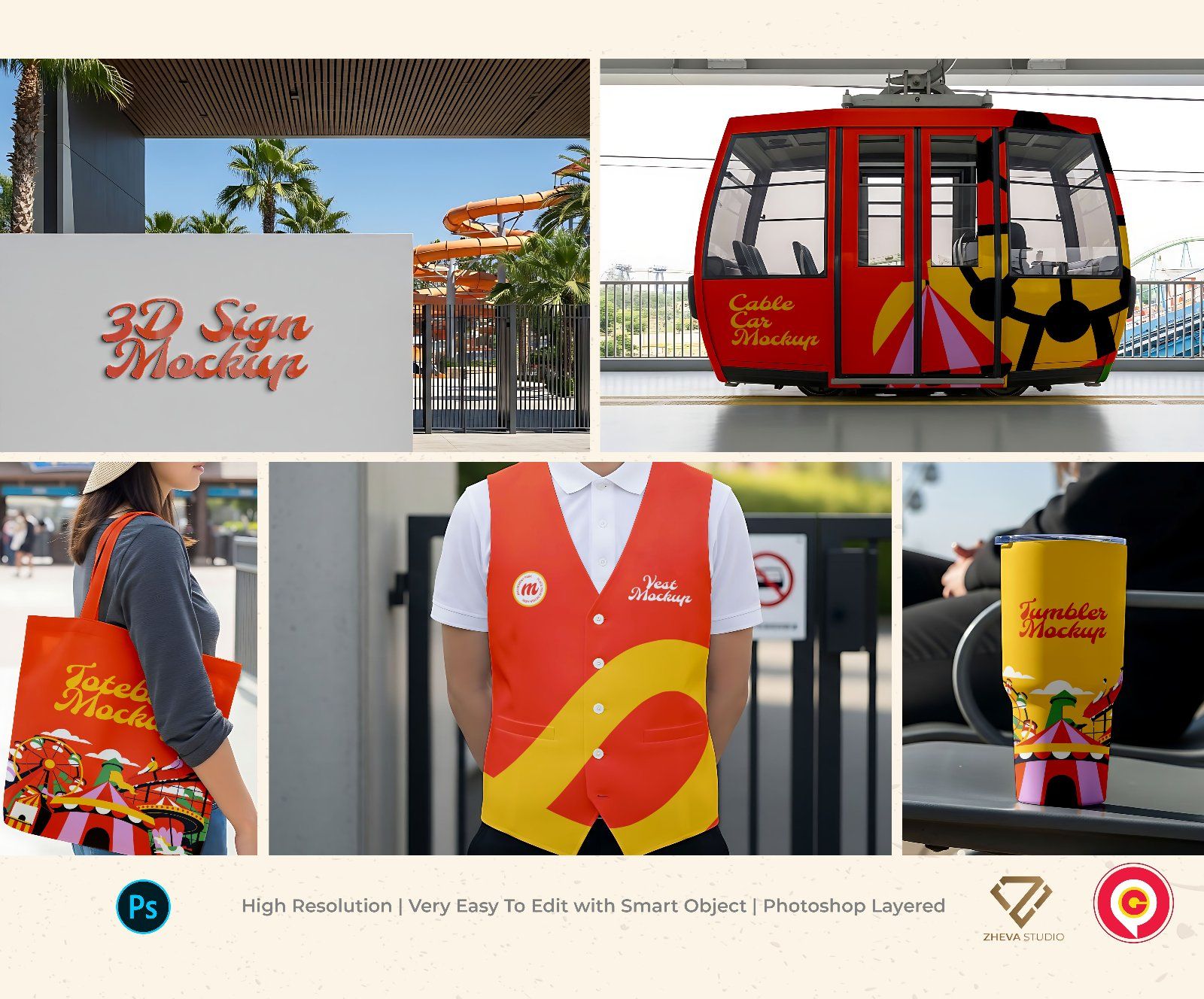 Premium Amusement Park Mockup — image 1