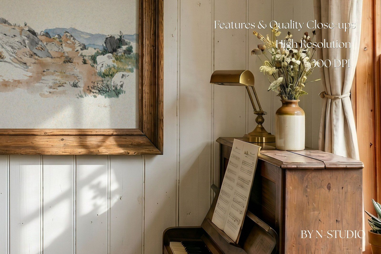 Rustic rooms Frame Mockup Bundle Collection — image 10
