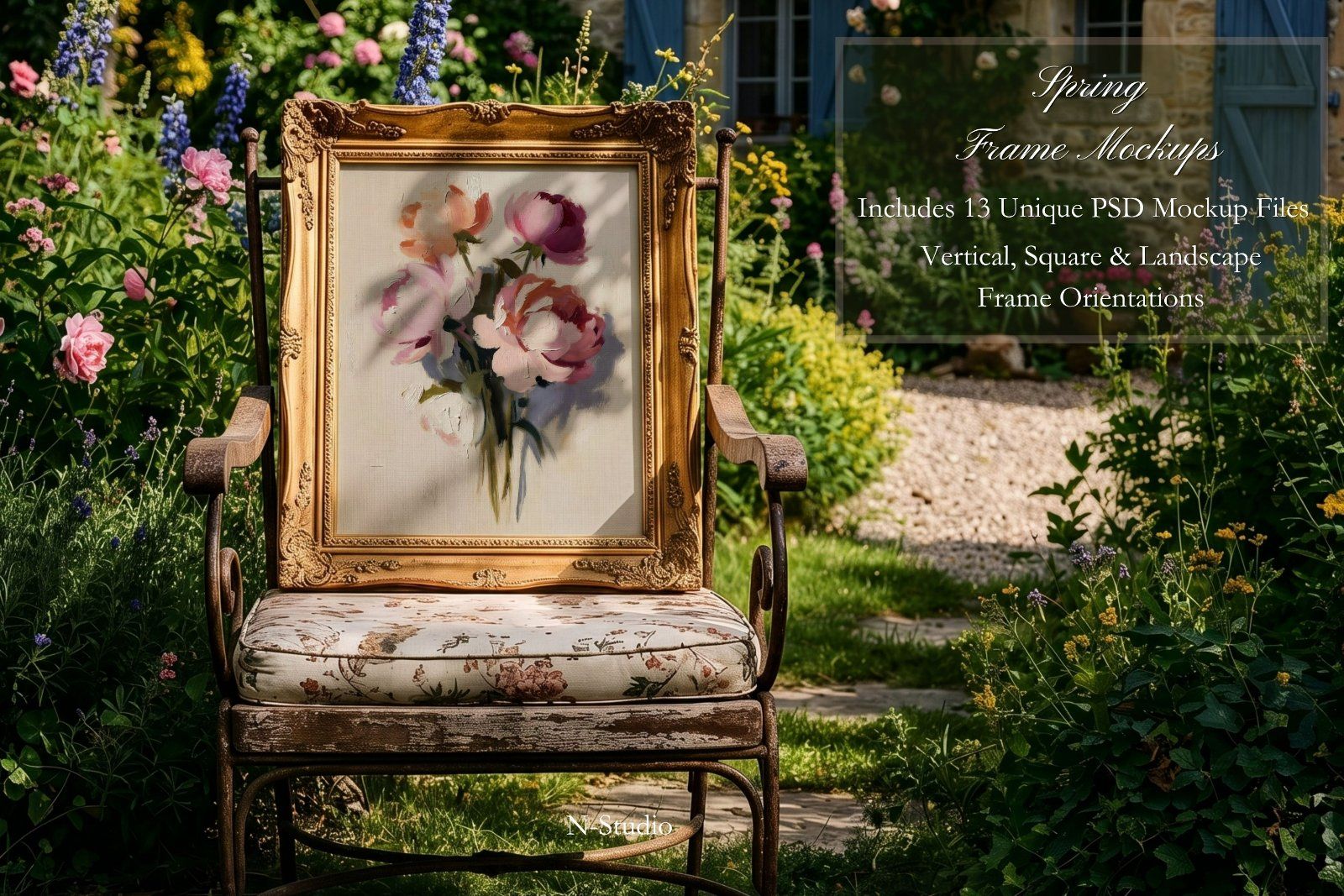 Spring Frame Mockups: Elegant Baroque & Gold Frames Collection — image 2