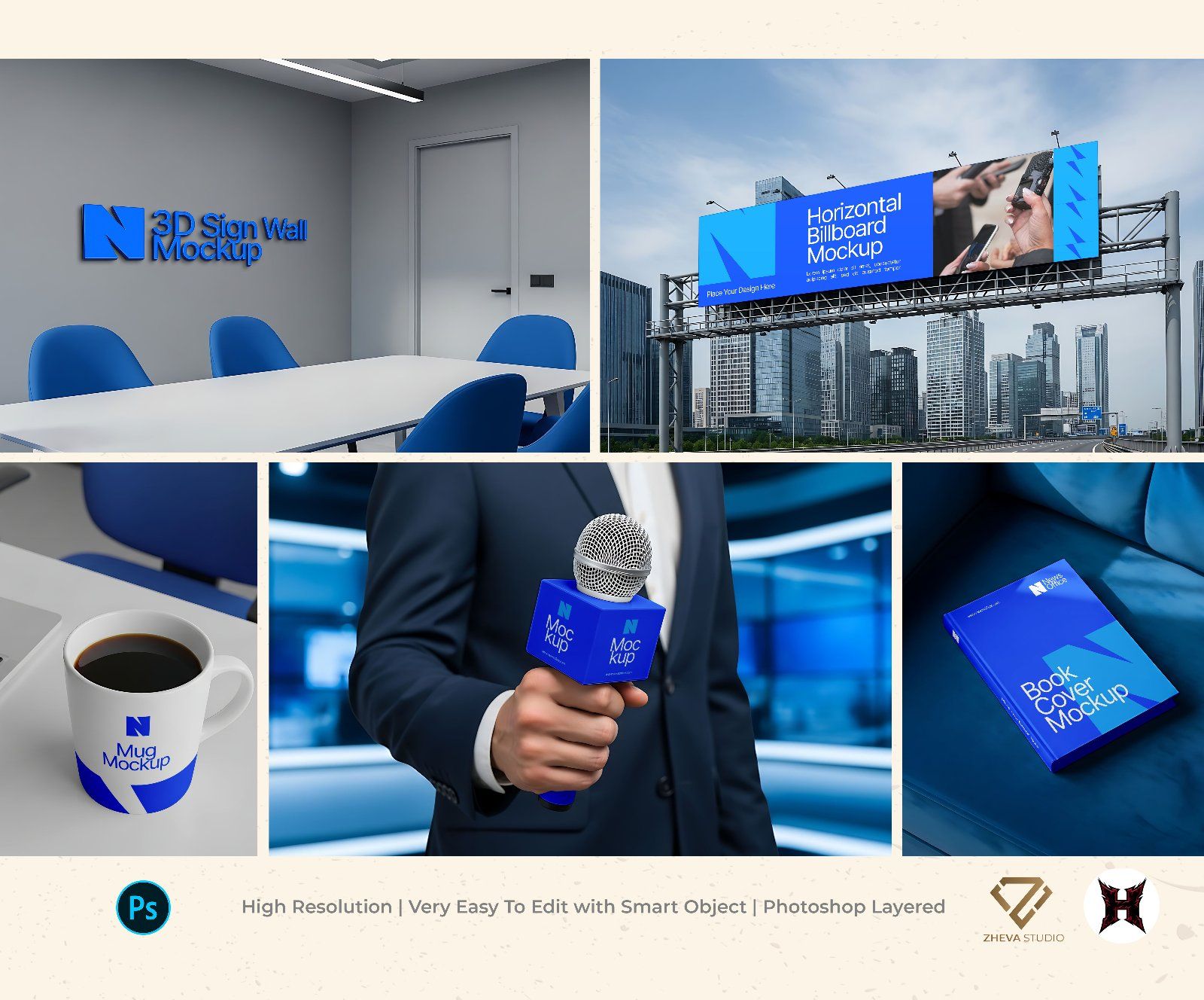 Premium Branding Office News Building Mockup — image 1
