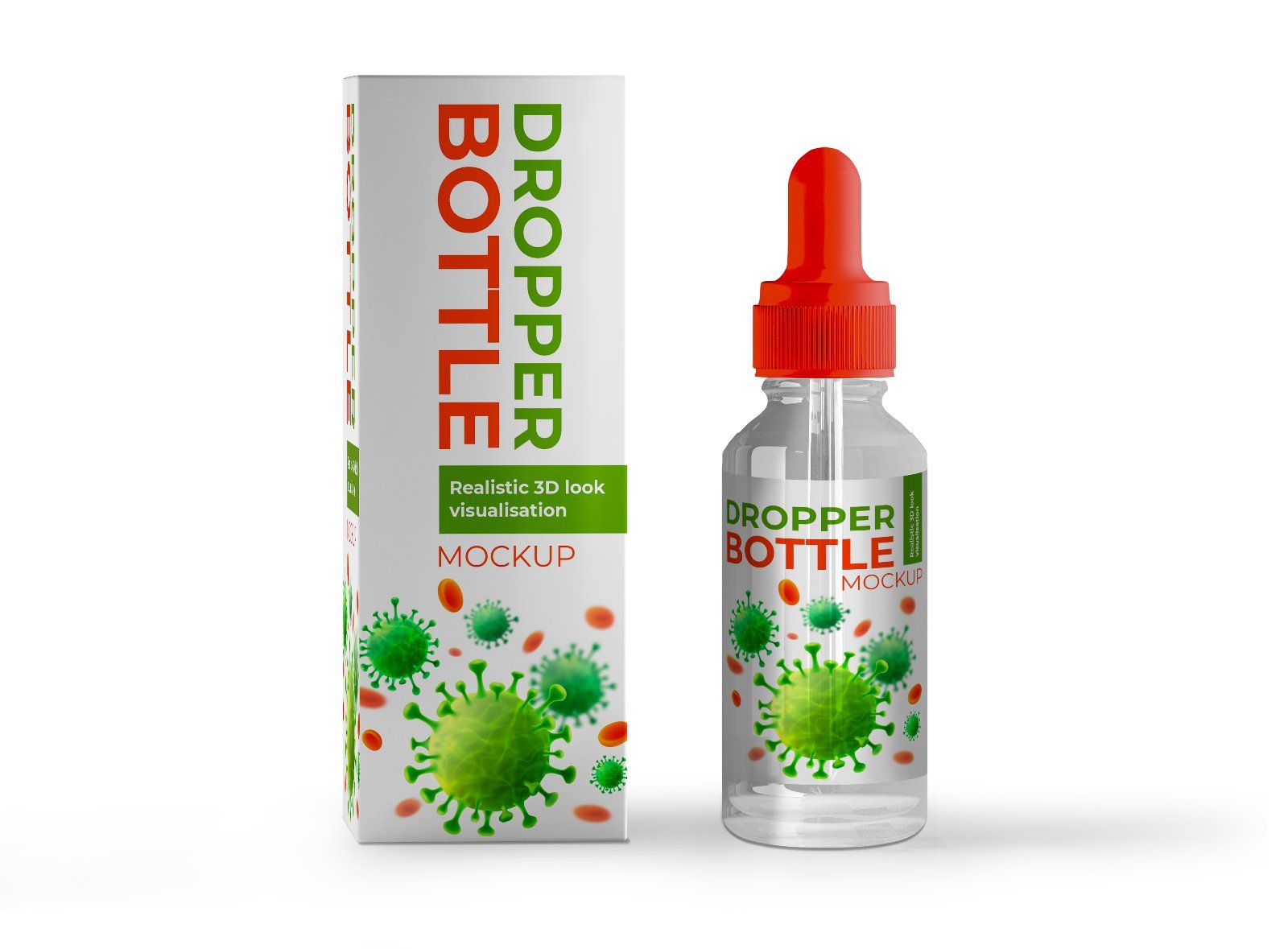 Dropper Bottle with Box Mockup Set — image 2