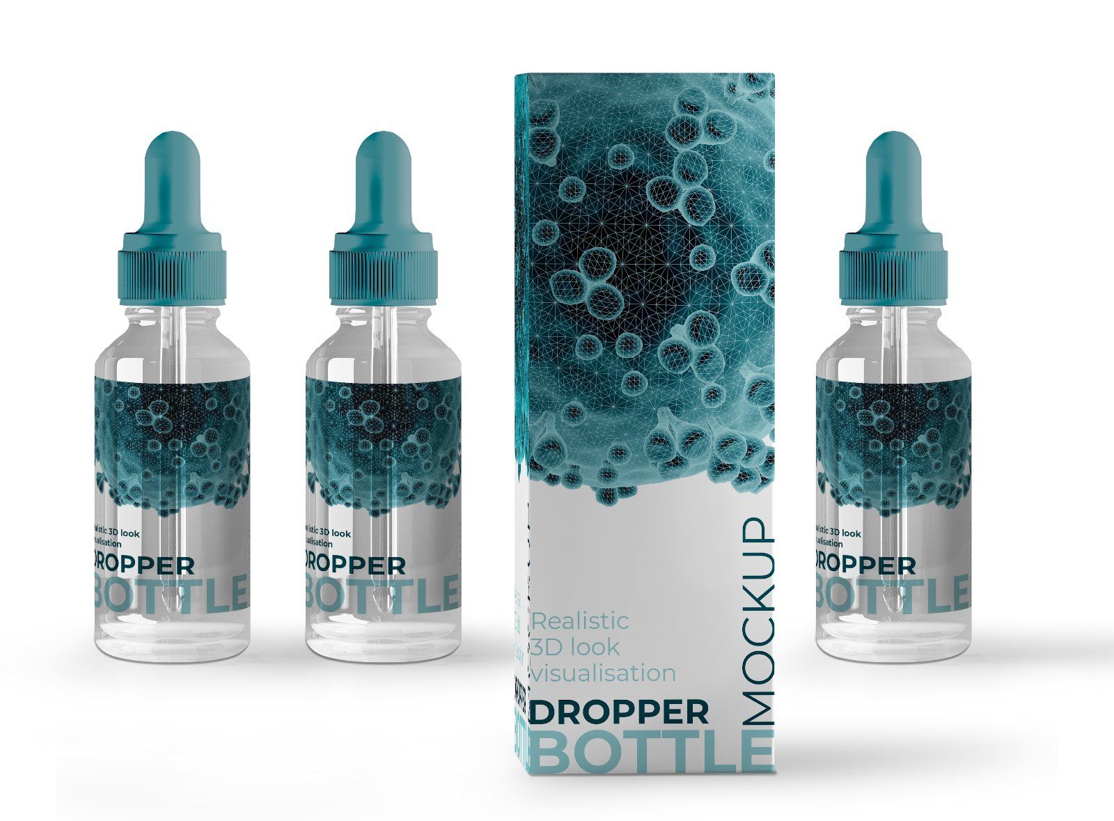 Dropper Bottle with Box Mockup Set — image 4