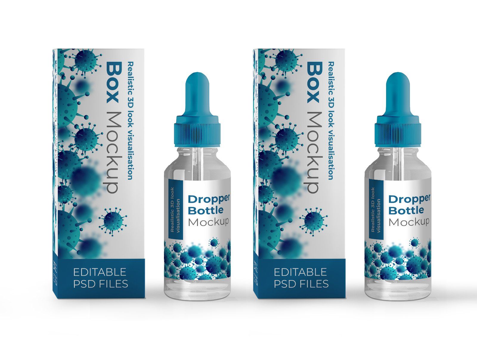 Dropper Bottle with Box Mockup Set — image 5