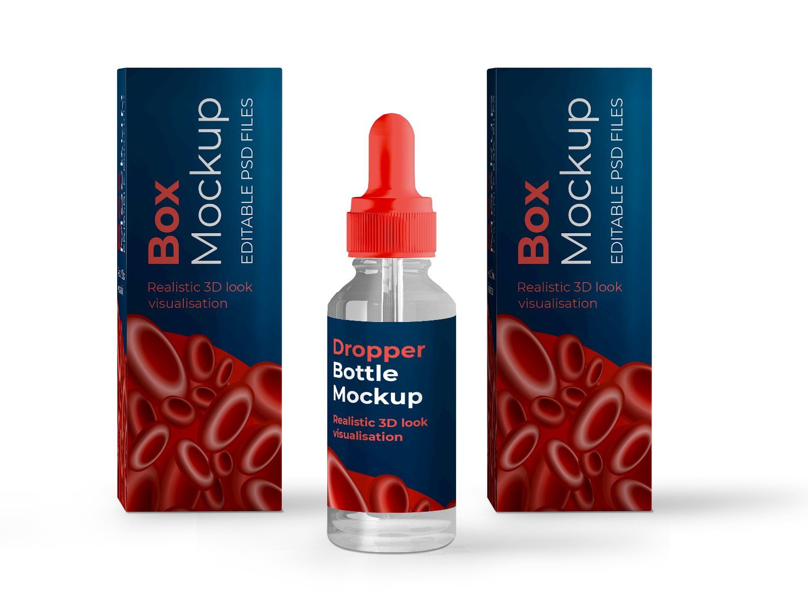 Dropper Bottle with Box Mockup Set — image 7