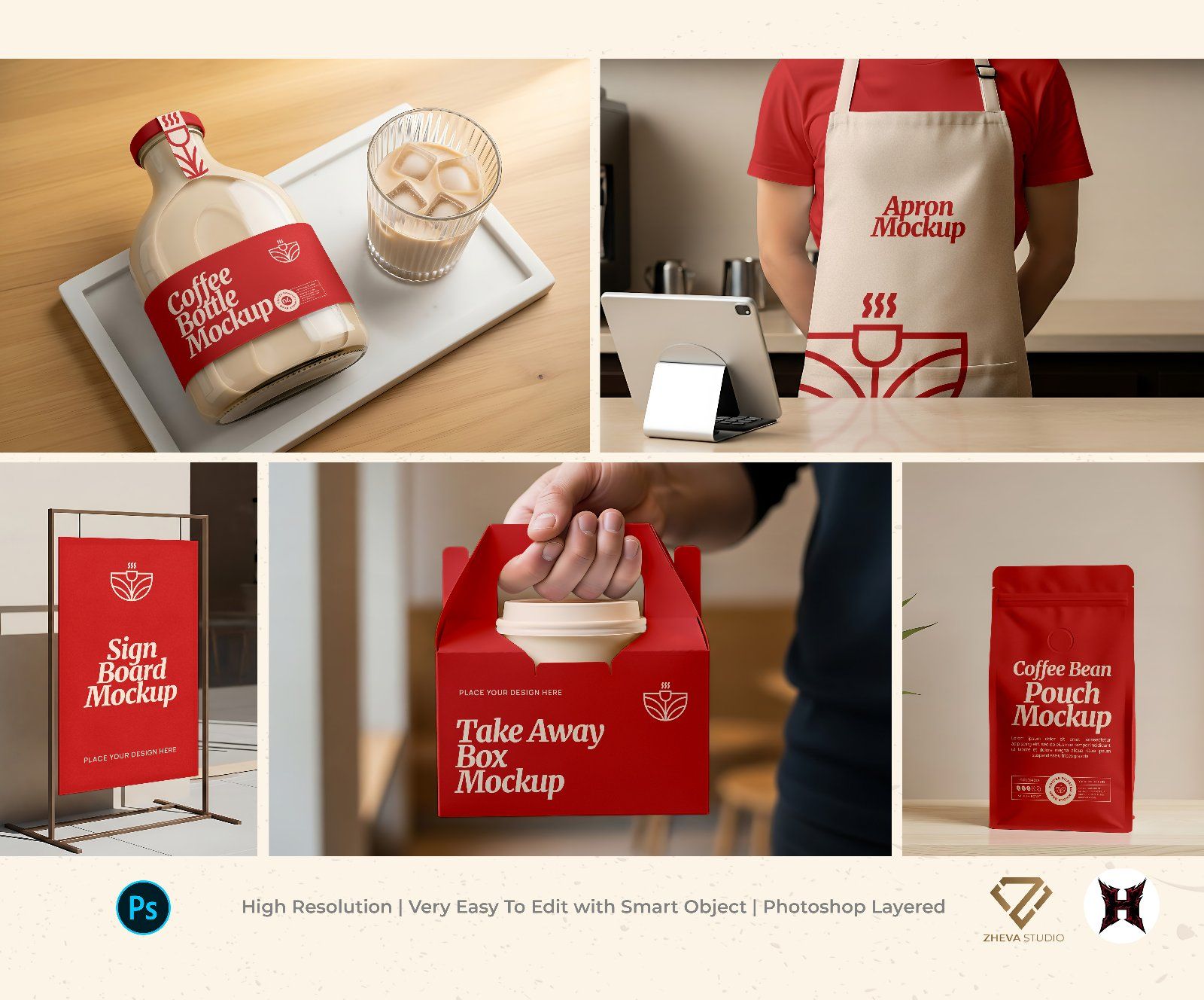Premium Branding Coffee Cafe Mockup — image 1