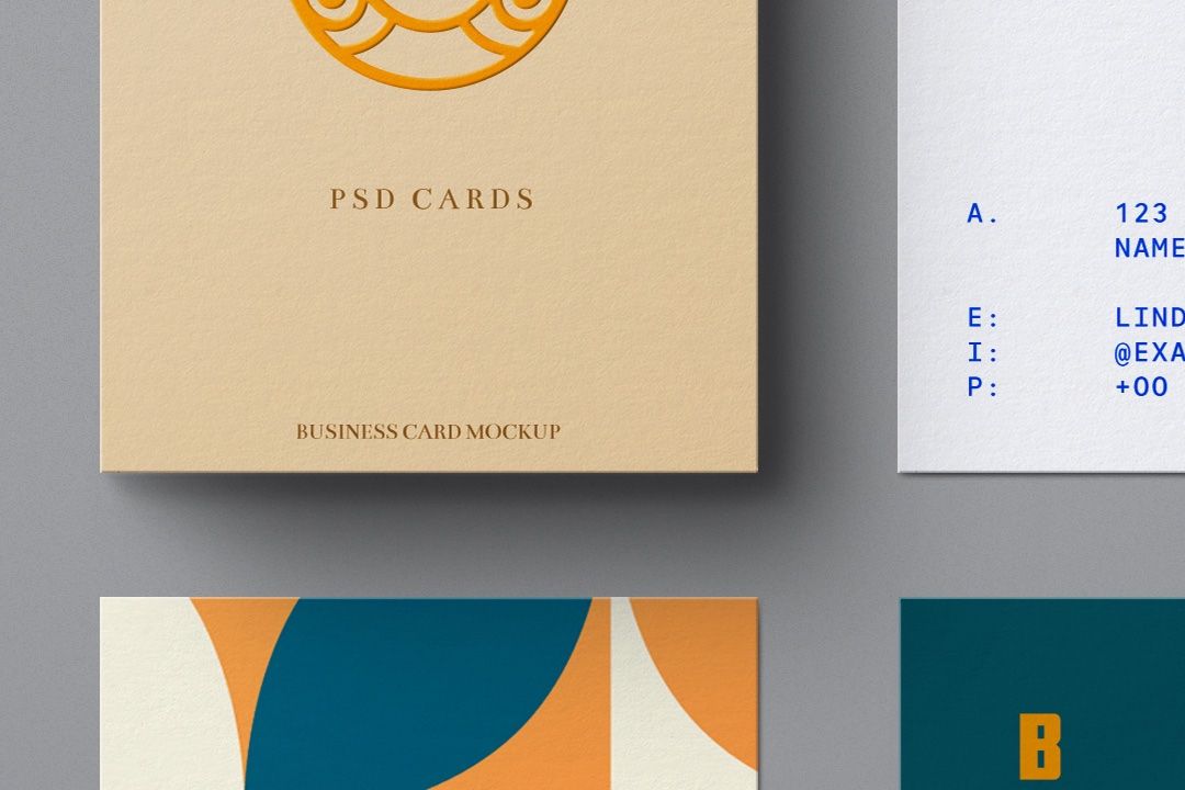 Business Card Mockup Set – Vertical Layout (8 Objects) — image 3