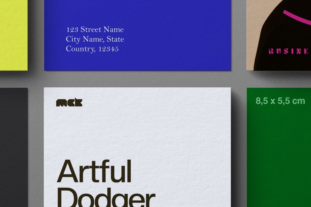 Business Card Mockup – Vertical 8.5 × 5.5 cm (8 Objects) — image 3