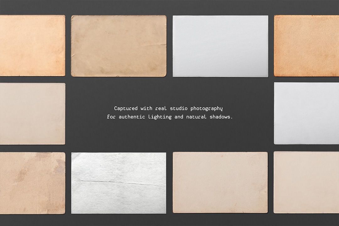 Business Card Mockup – Vintage Flat-Lay (9 Objects) — image 3