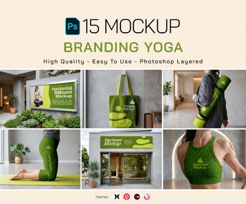Premium Branding Yoga Mockup