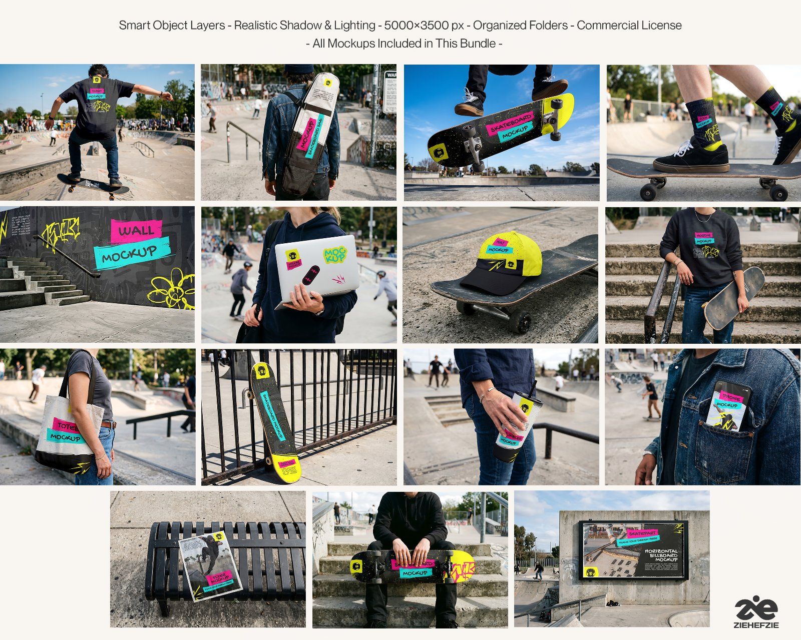 Ultimate Skateboard Branding Mockup Bundle – 15 Premium PSD Scenes for Urban Streetwear & Skate Cult — image 2