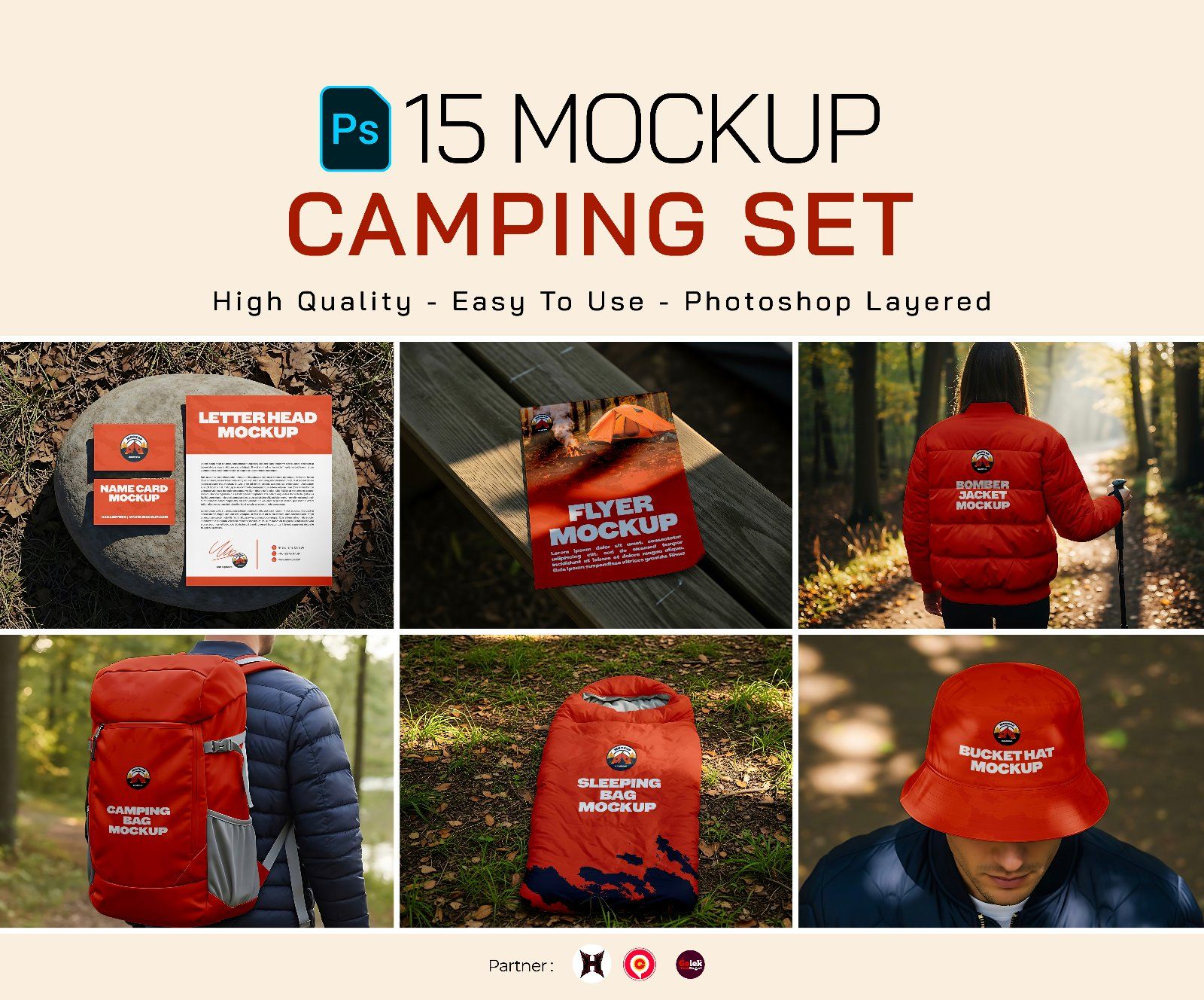 Premium Camping Set Mockup — image 1
