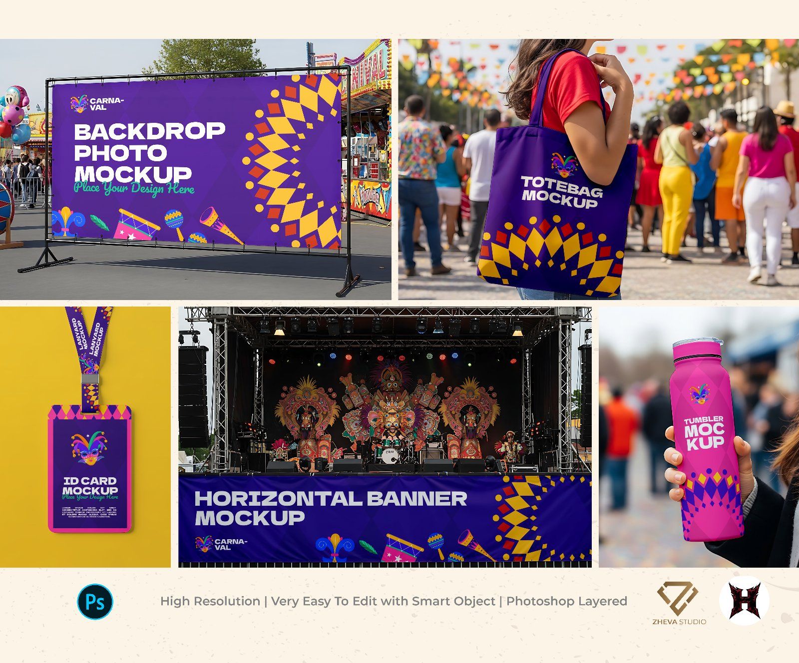 Premium Event Carnaval Mockup — image 1