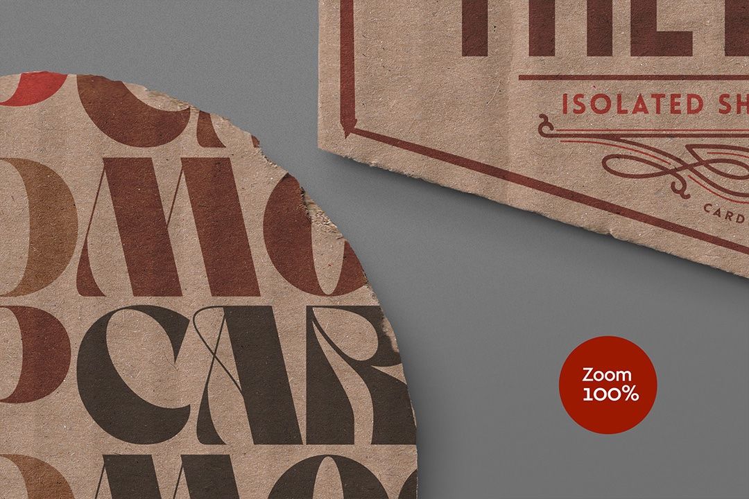 Cardboard Badge Mockup Set (6 Objects) — image 4