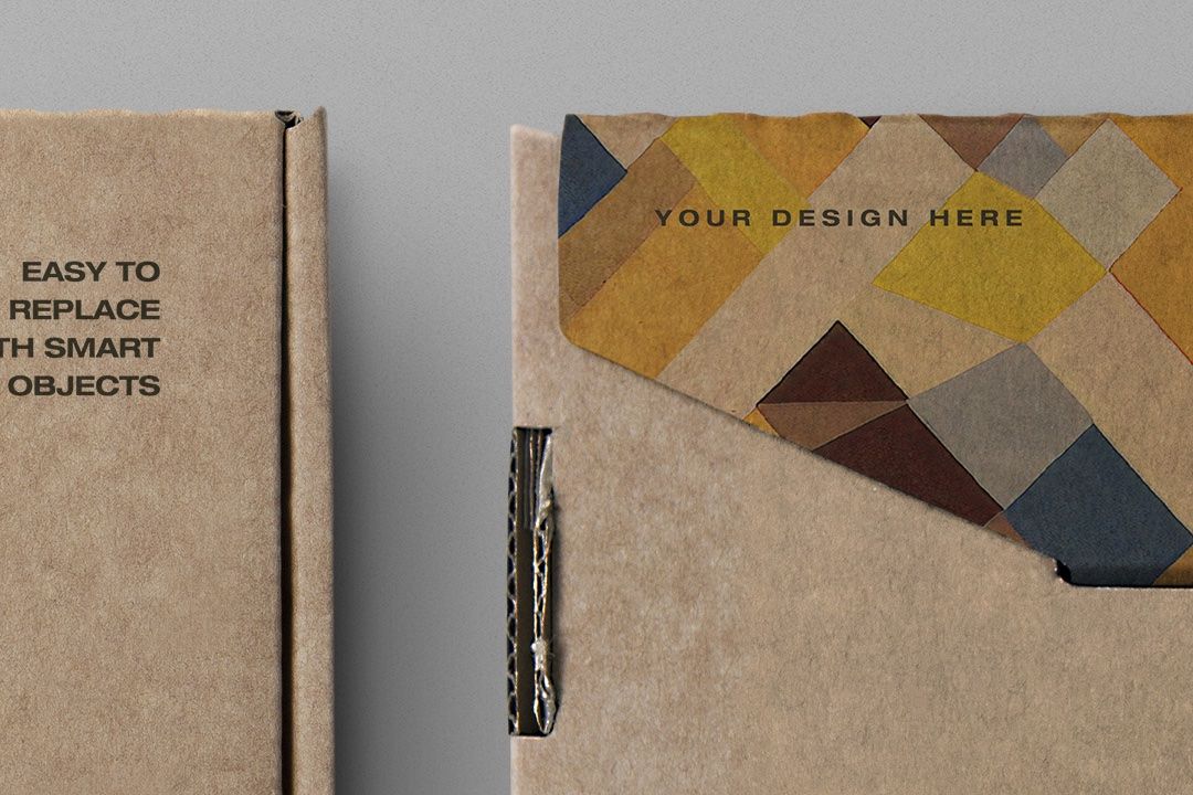 Cardboard Mailer Box Mockup (2 Objects) — image 3