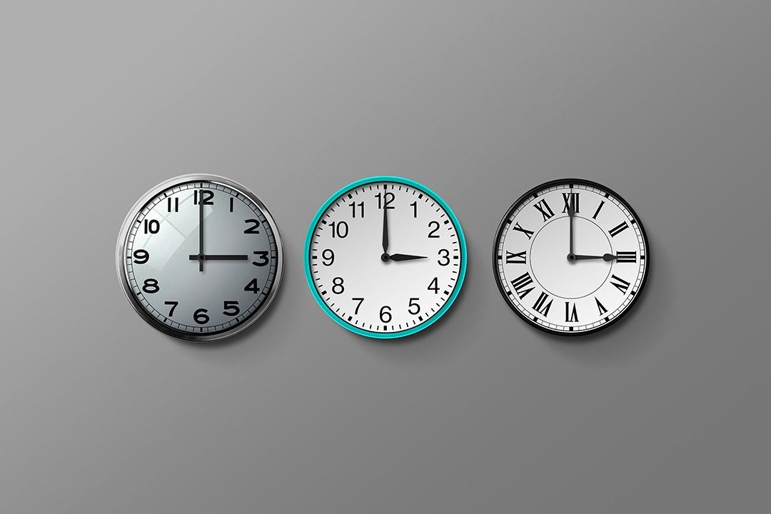 Clock Mockup Set (3 Objects) — image 1