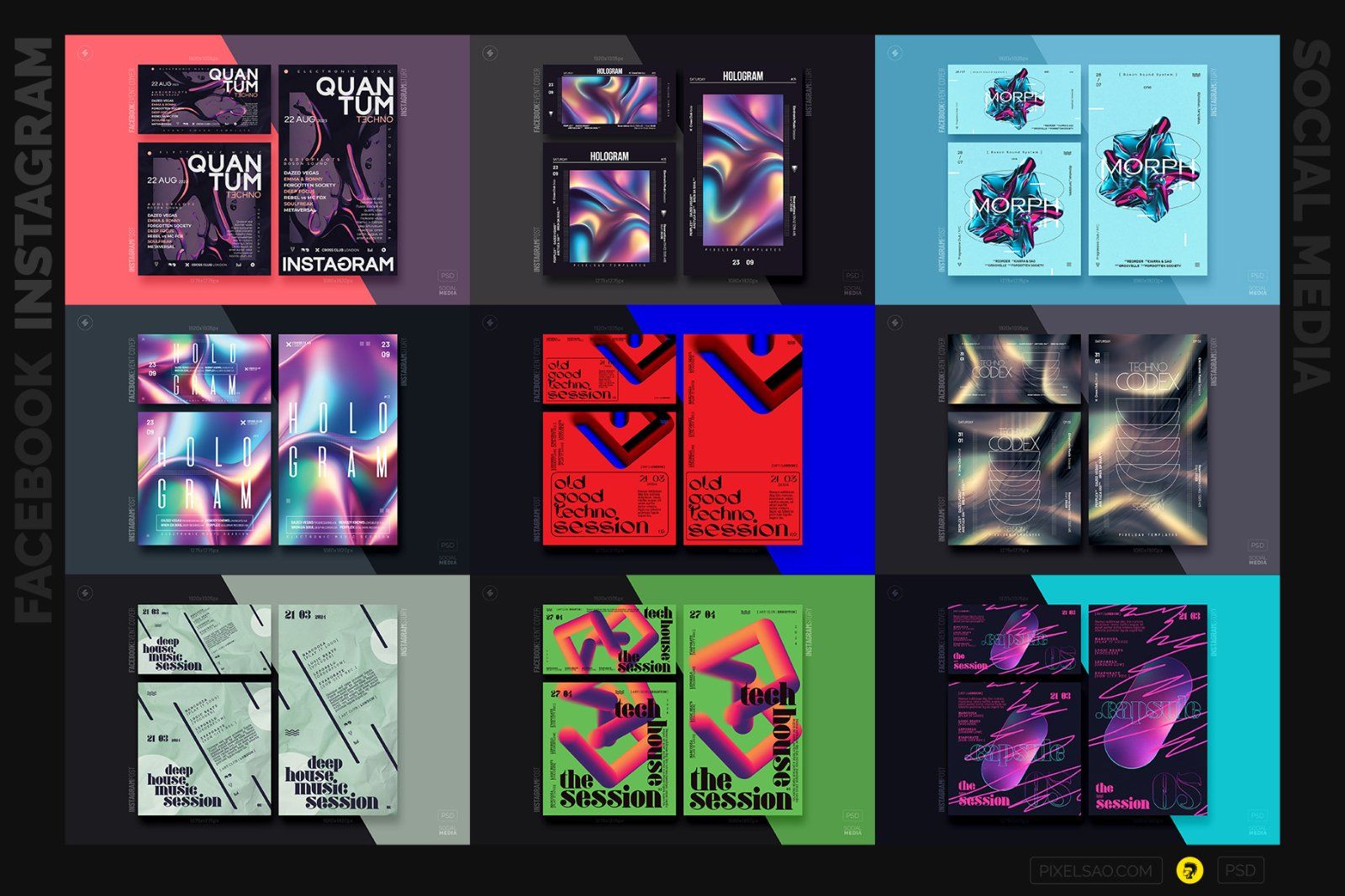 Club Party Social Media Templates Bundle — image 3