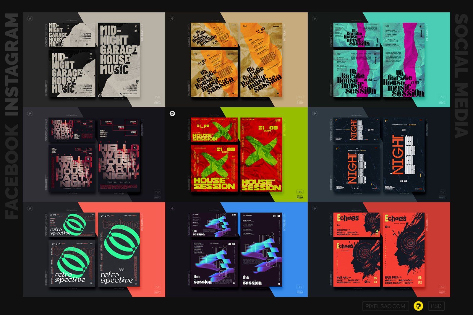 Club Party Social Media Templates Bundle — image 4