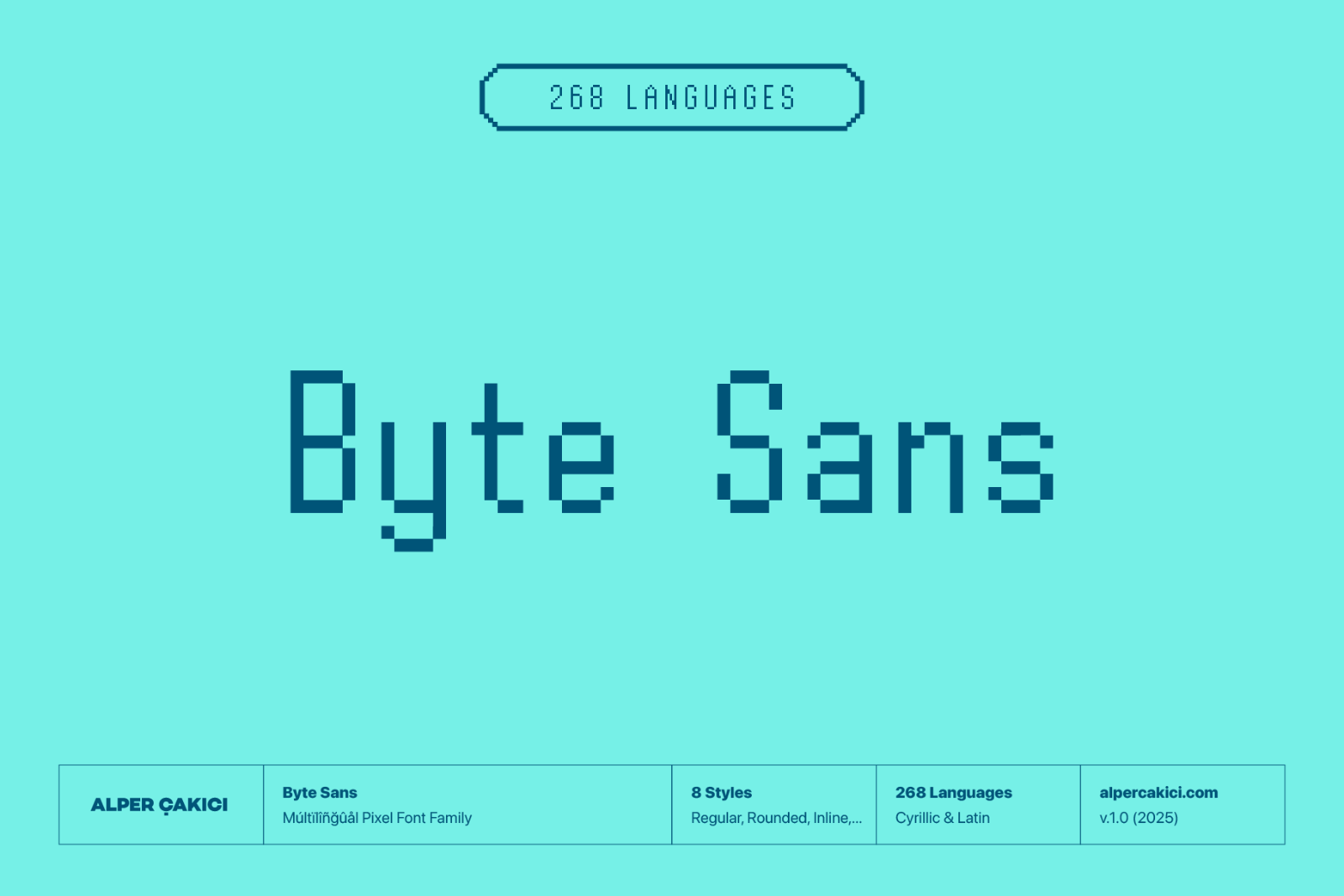 Byte Sans – Retro Pixel Font Family — image 1