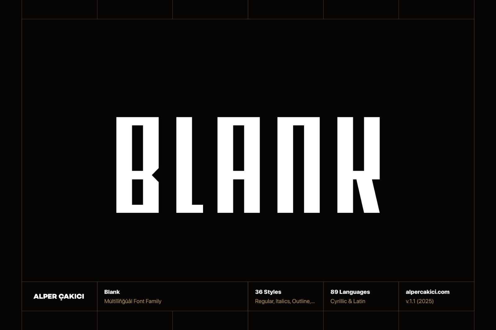 Blank - Modern Font Family - 36 Fonts — image 1