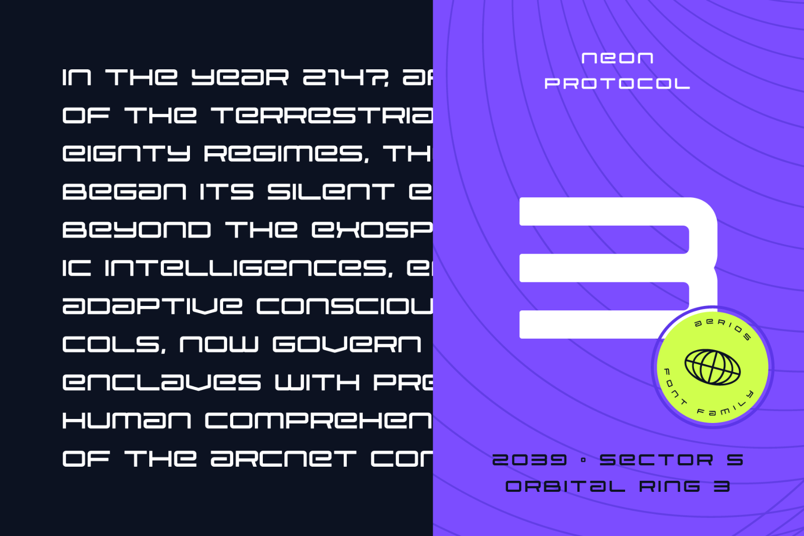 Aerios – A Futuristic Geometric Typeface — image 10