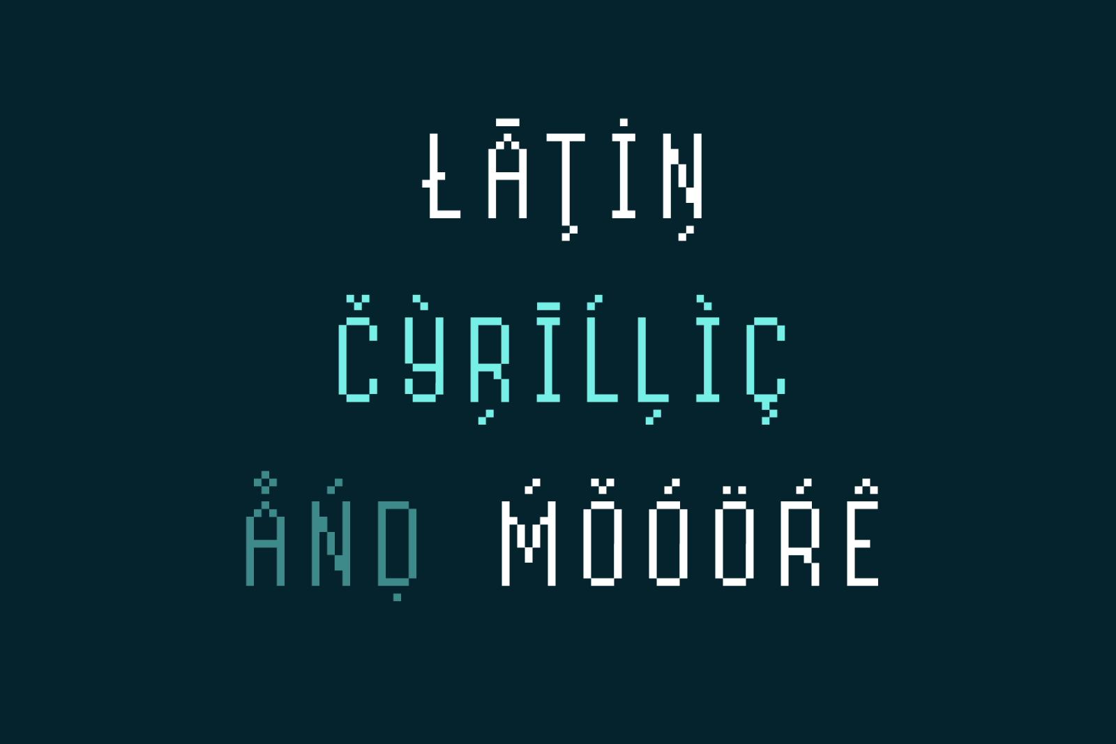 Byte Sans – Retro Pixel Font Family — image 11