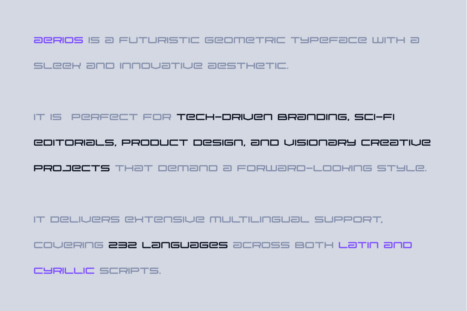 Aerios – A Futuristic Geometric Typeface — image 2