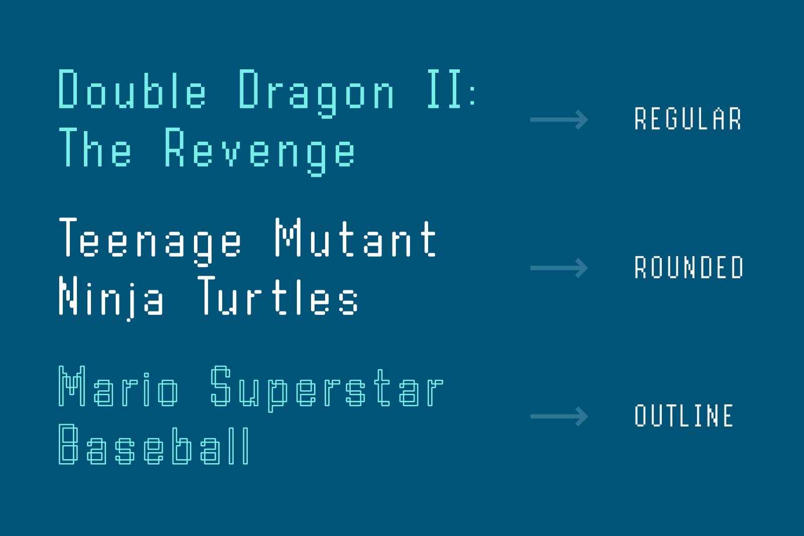 Byte Sans – Retro Pixel Font Family — image 3