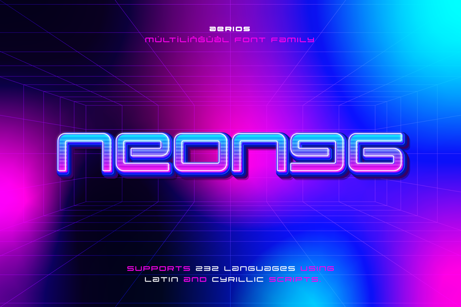 Aerios – A Futuristic Geometric Typeface — image 8