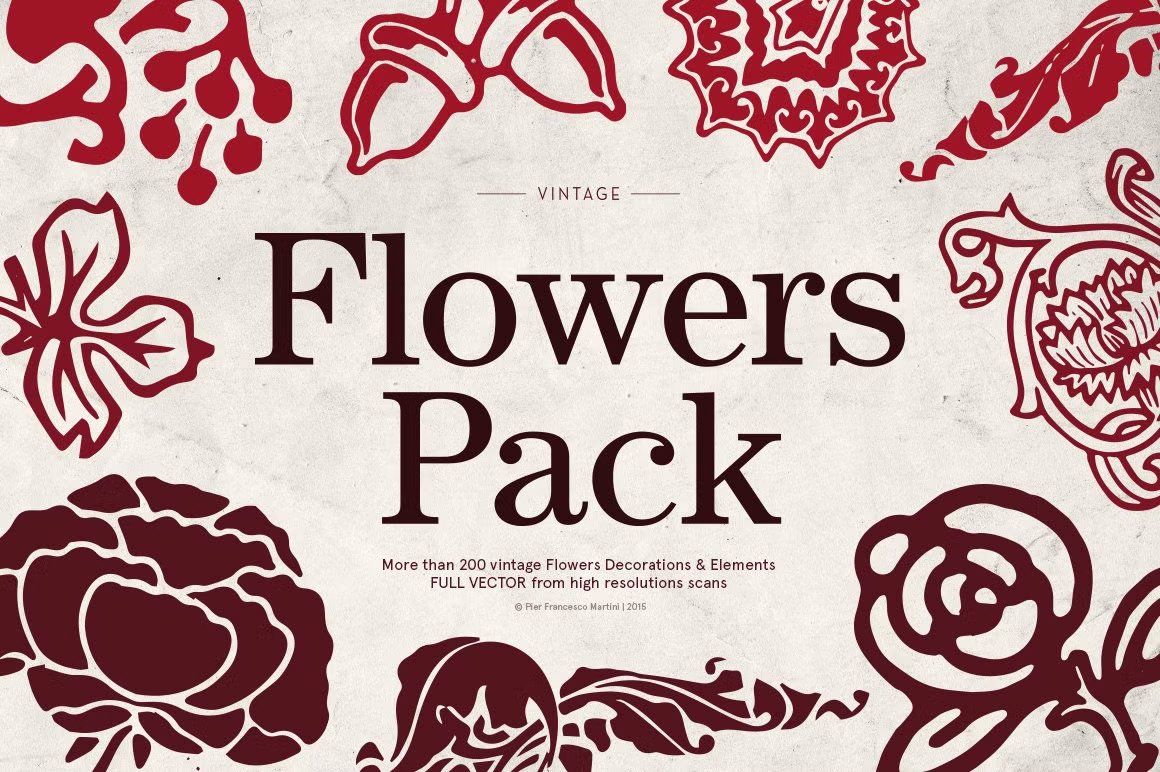Flowers PACK (200 Items) — image 1