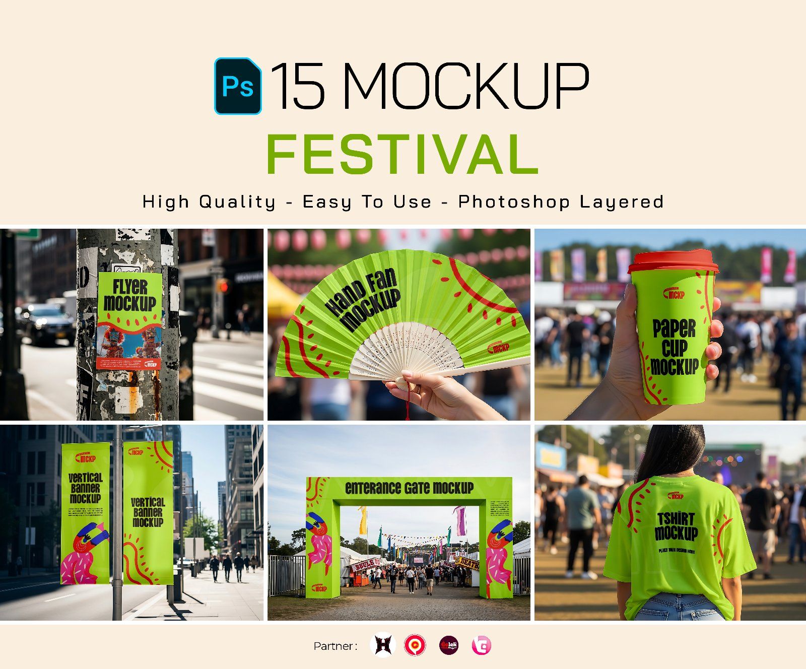 Premium Branding Event Organizer Festival Mockup — image 1