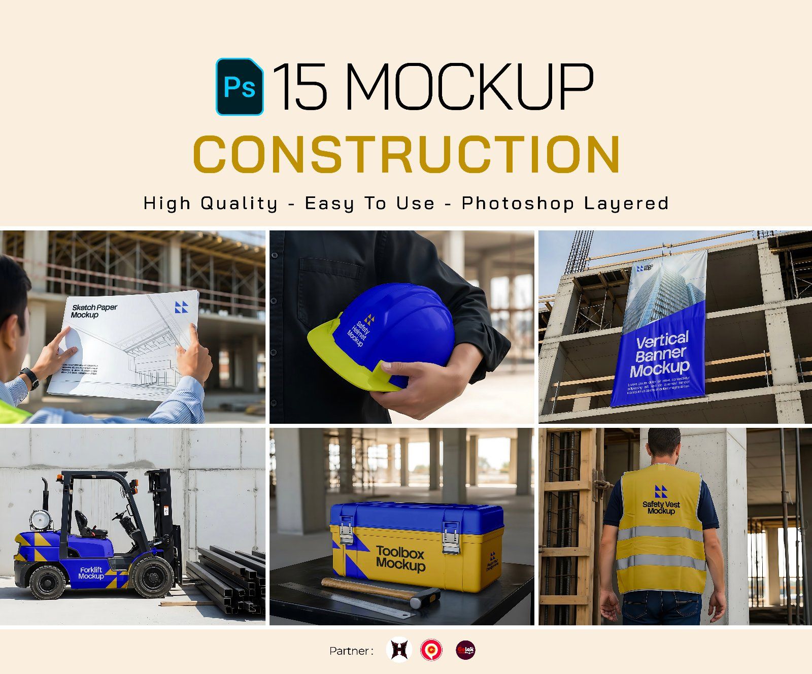Premium Branding Project Construction Mockup — image 1
