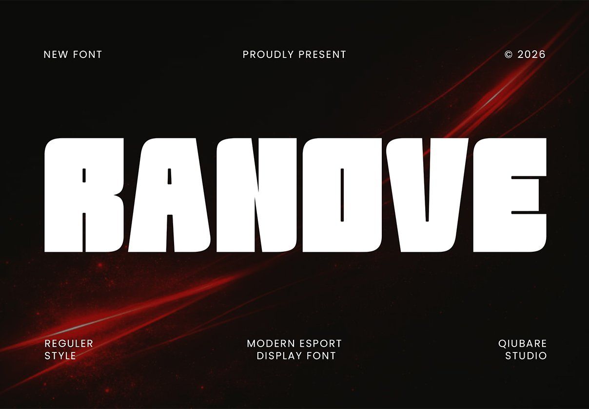 RANOVE - Modern Esport Display Font — image 1