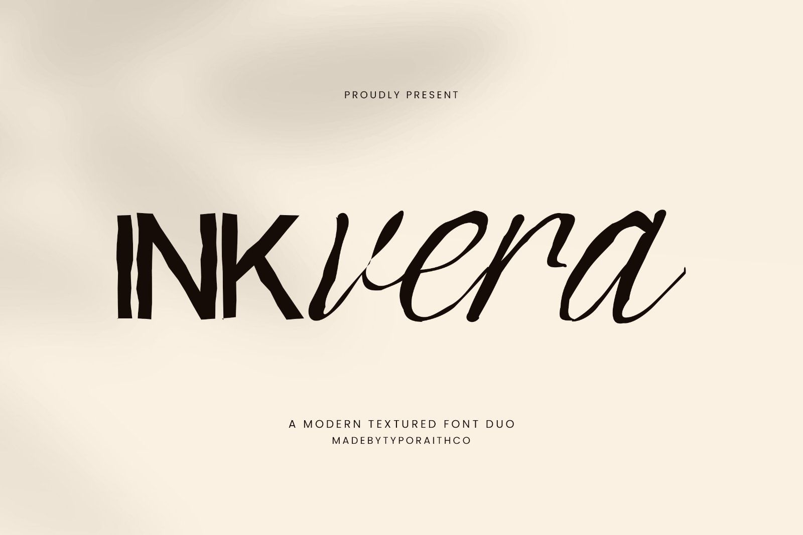Inkvera | Modern Textured font duo — image 1