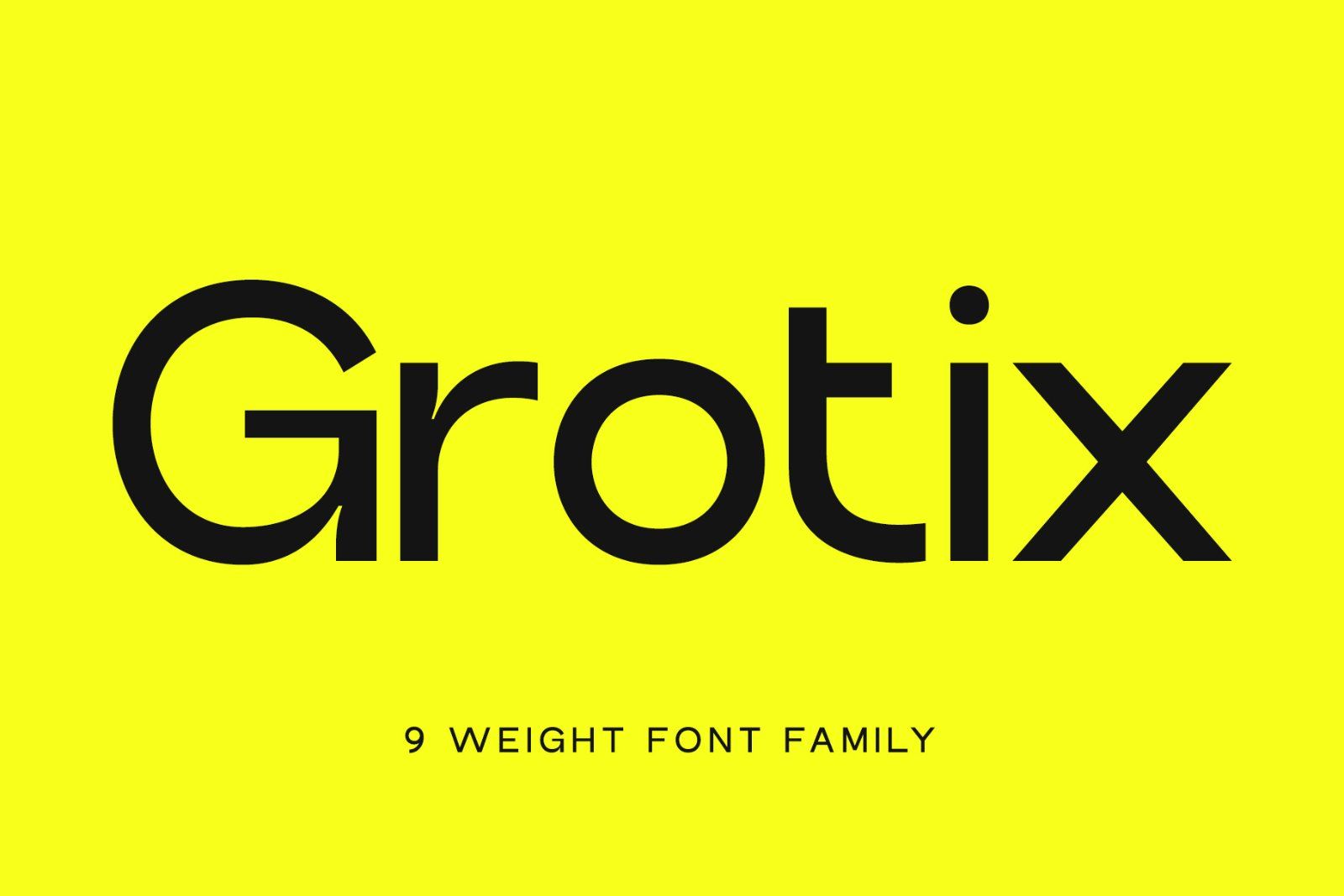 Grotix | A Modern Font Family — image 1