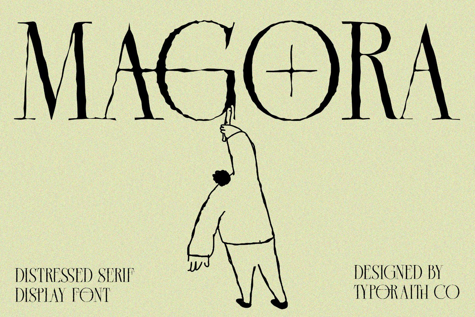 Magora | Modern Distressed Serif — image 1