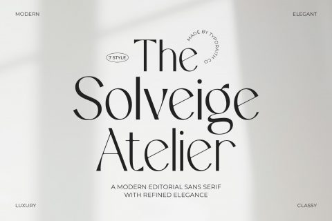The Solveige Atelier Font Family