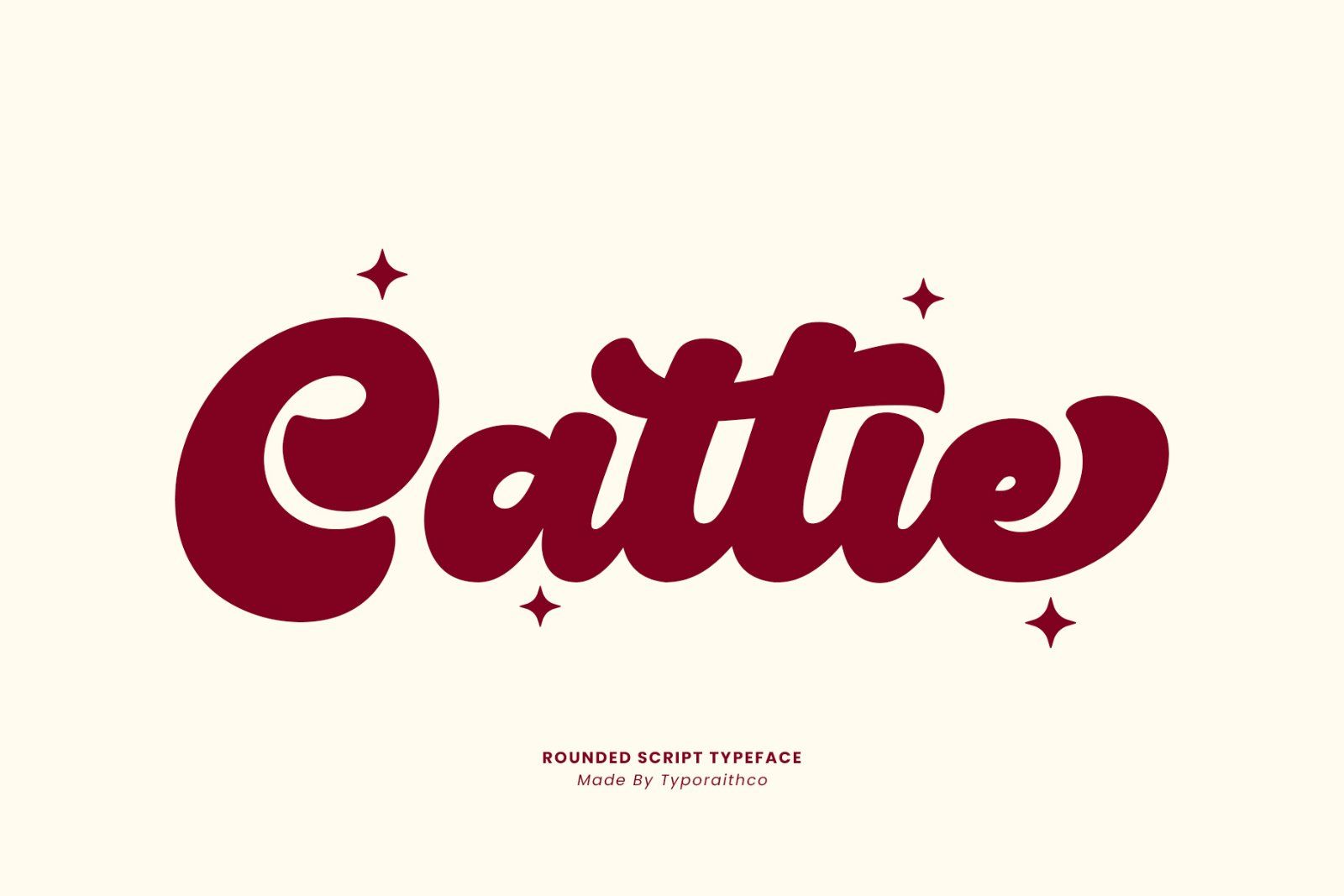 Cattie | Rounded Script Typeface — image 1