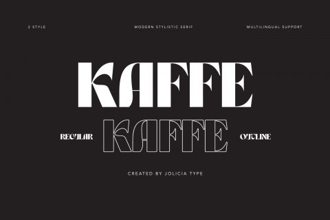 Kaffe | Psychedelic Typeface