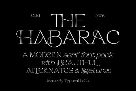 Habarac | Modern Elegant Serif Font