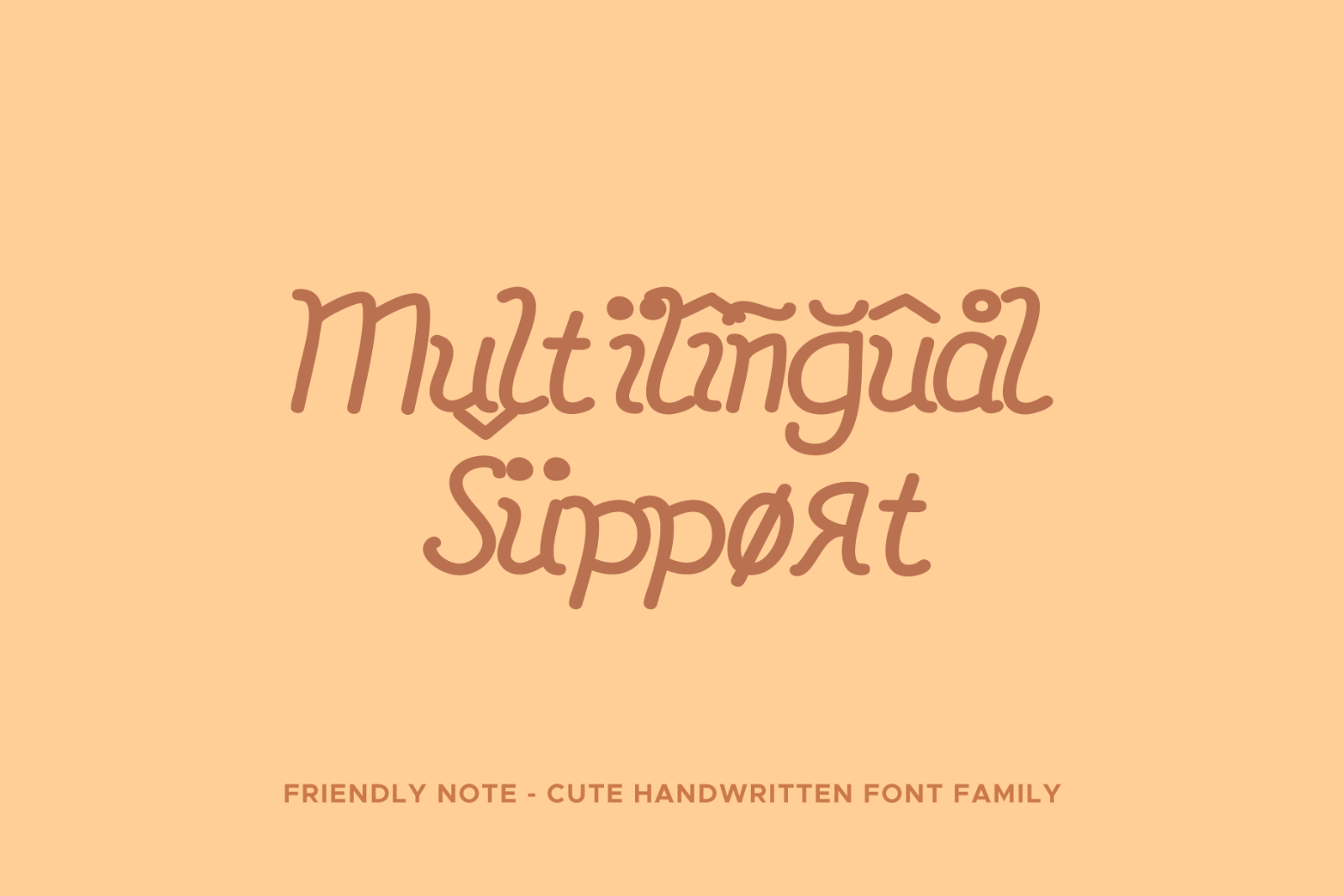 Friendly Note - Handwritten Cursive Typeface — image 4