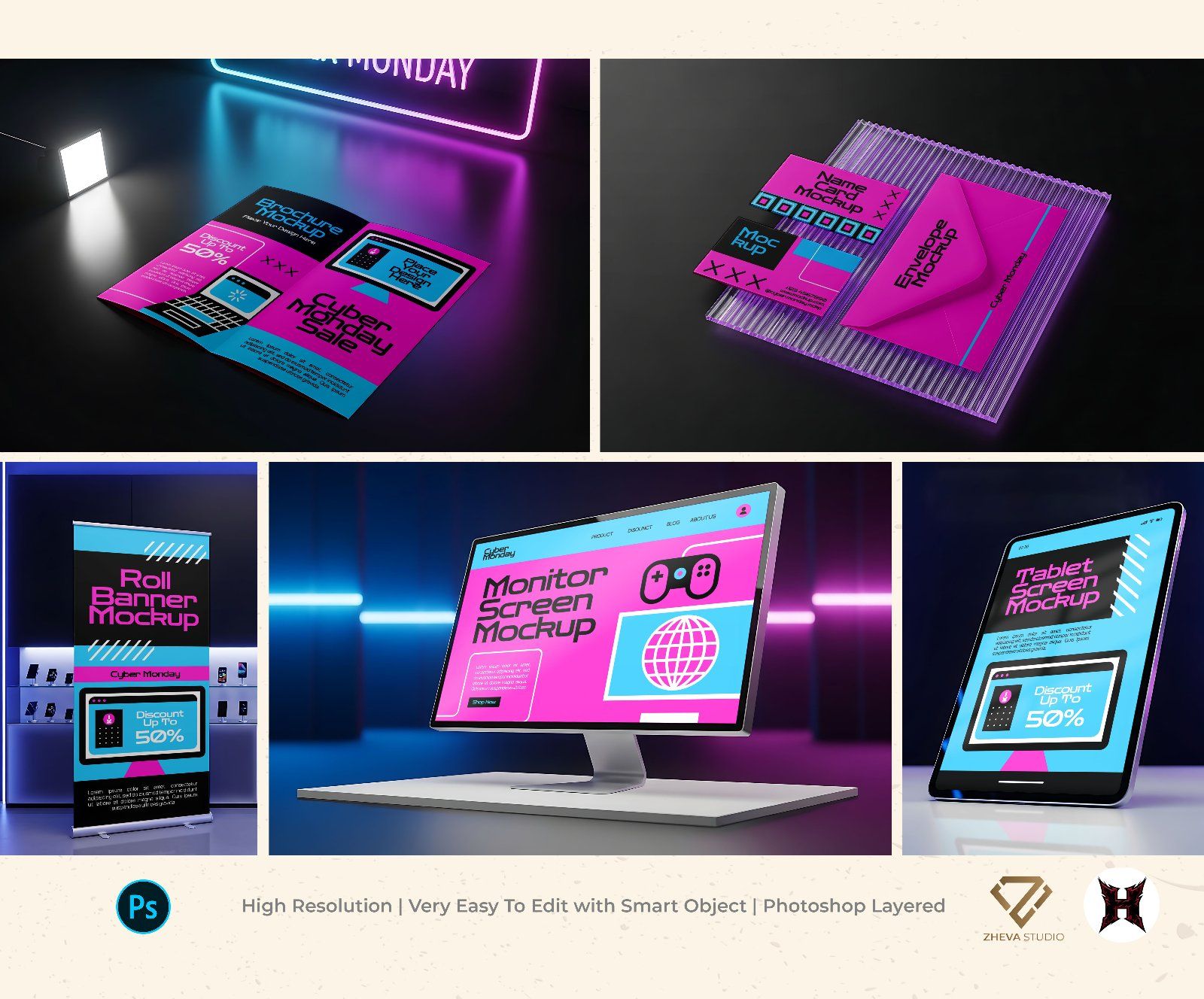 Premium Event Cyber Monday Mockup — image 1