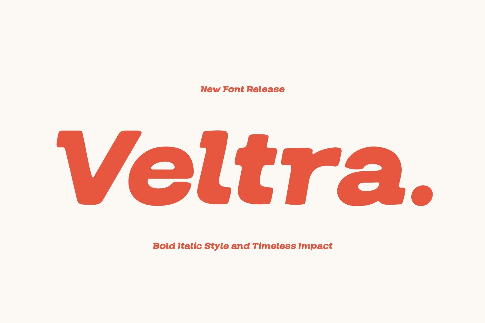 Veltra | Bold Italic Display — image 1