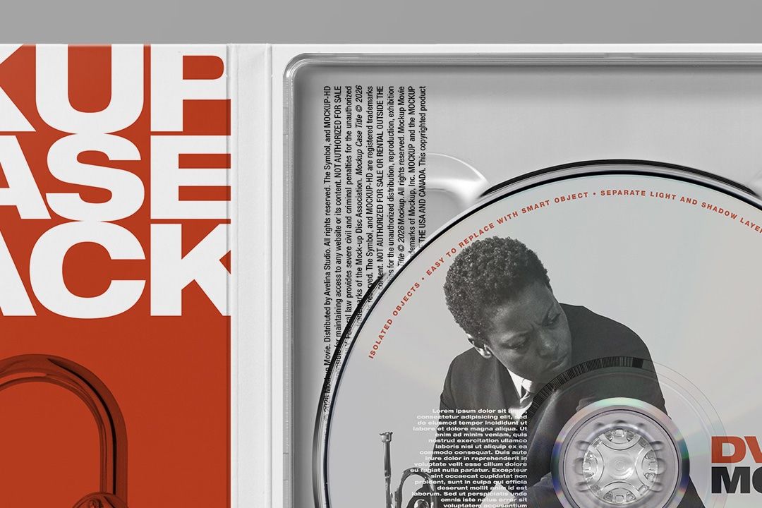 DVD Case Mockup – Digipack Flat Lay (6 Objects) — image 3