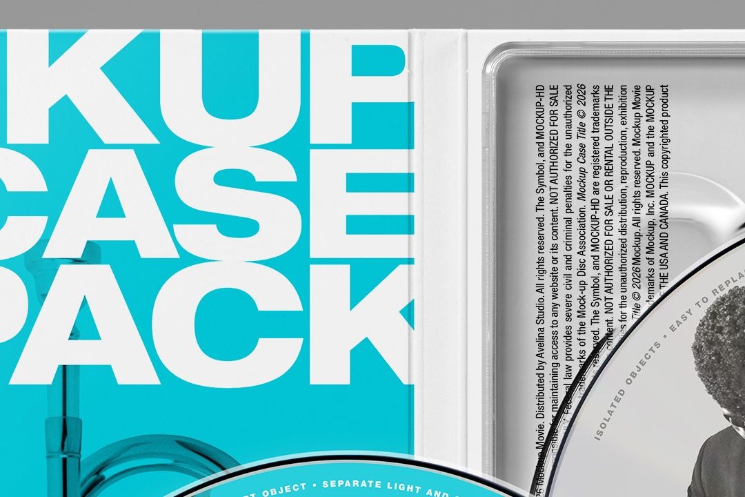 DVD Case Mockup – Digipack Set (4 Objects) — image 3