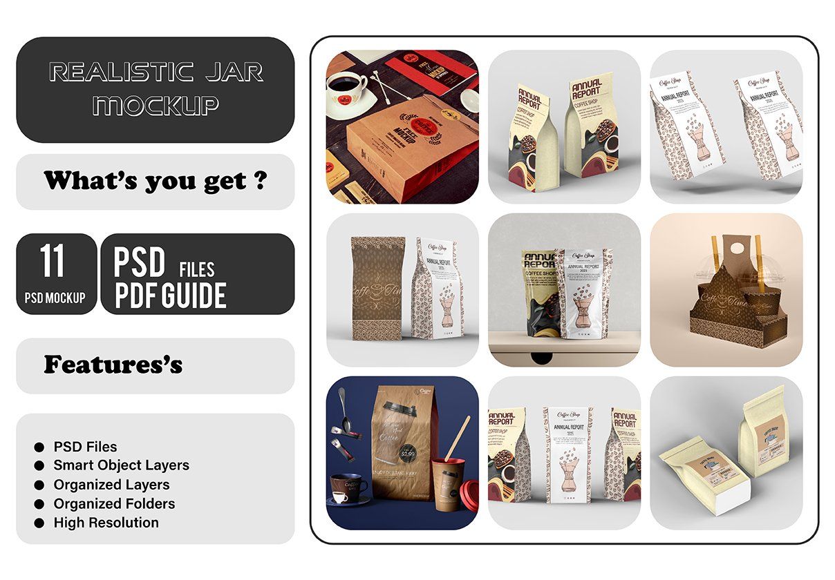 Coffee shop marketing mockup design — image 1