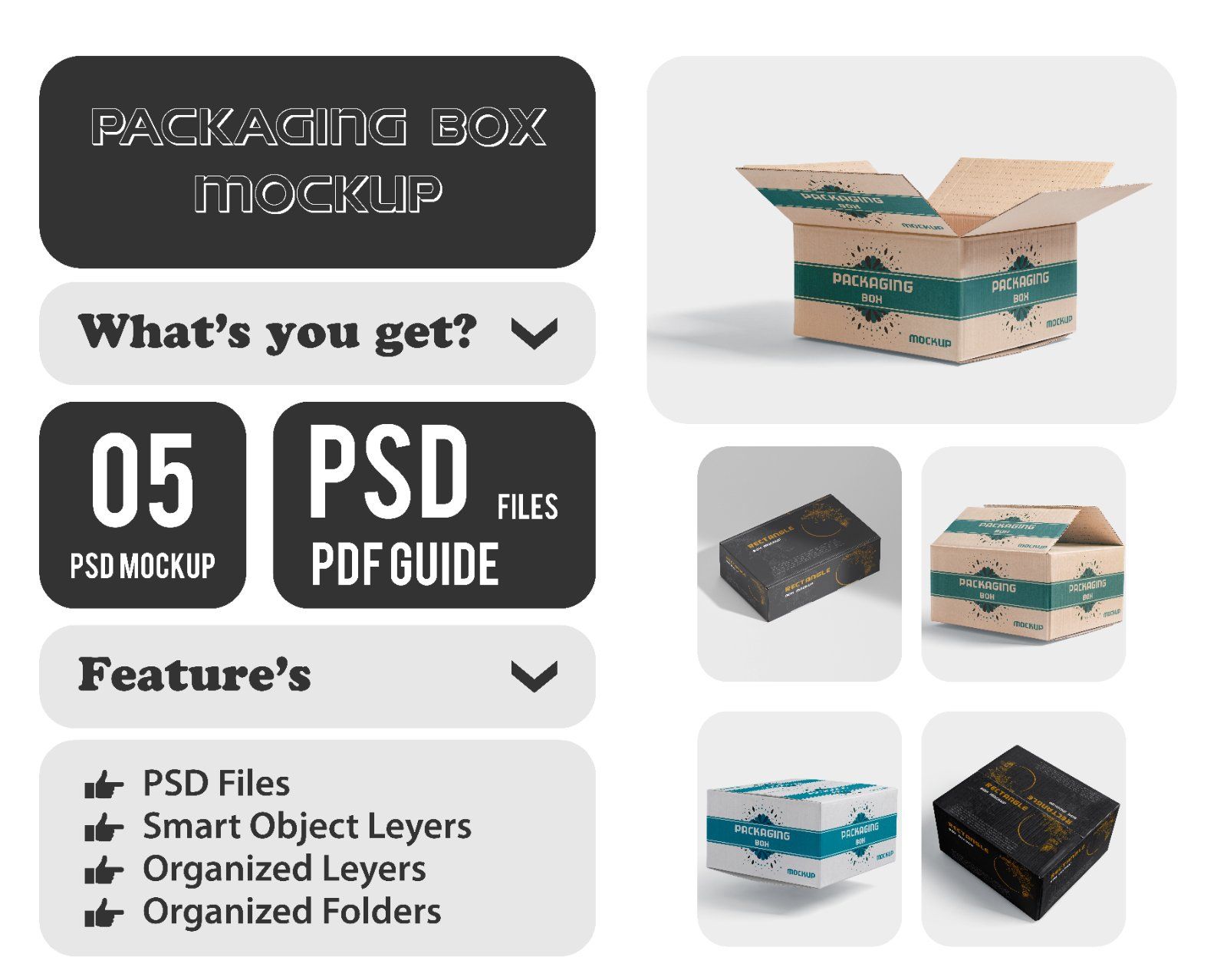 packaging mockup box — image 1